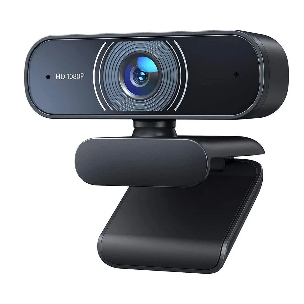 1080p Full HD USB Webcam Dual‎ Microphones 80° Wide Angle PC Mac Laptop